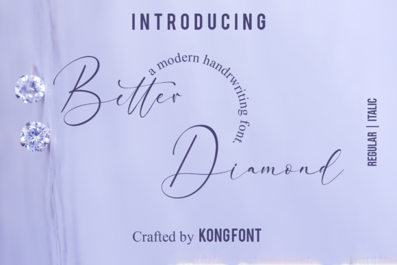 Better Diamond: A Script Font for Creative Projects