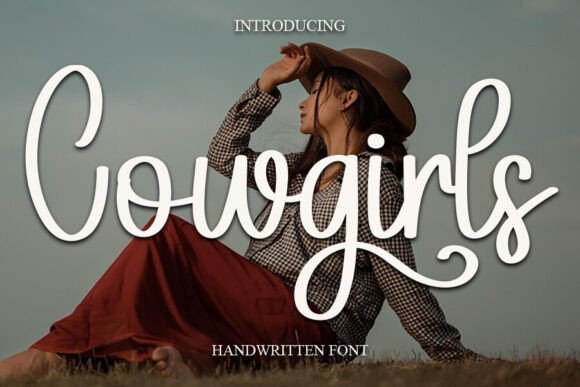 Cowgirls Font: A Sweet, Cursive Touch for Elegant & Casual Designs