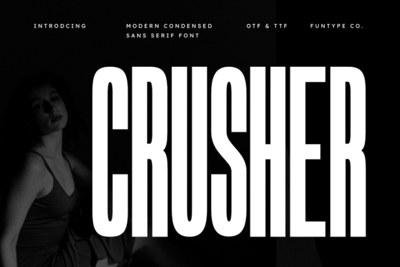 Crusher: A Modern Typeface for Bold Statements