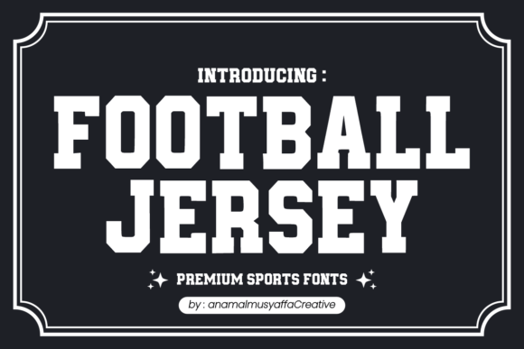 Football Jersey: A Typeface That Scores Big for Bold Branding