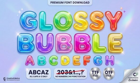 Glossy Bubble: The Playful Font That Pops Off the Page