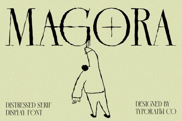 Magora: Where Raw Texture Meets Modern Serif Elegance