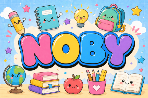 Noby: A Playful Typeface for Creative Brands