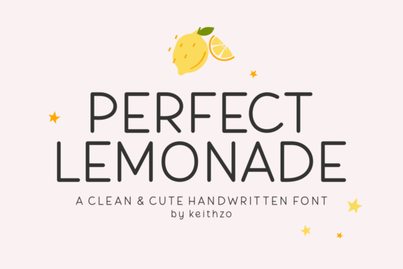Perfect Lemonade: A Font That Feels Like a Sunny Afternoon