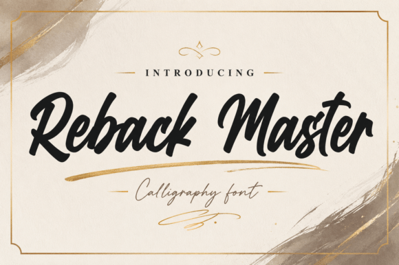Reback Master: The Handwritten Font with a Bold, Vintage Soul