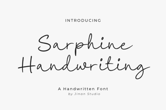 Sarphine: A Font That Feels Like a Handwritten Note