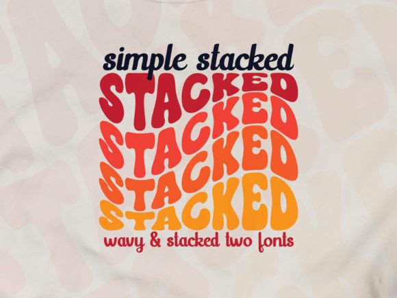 Simple Stacked: The Groovy, Rainbow-Effect Font for Modern Designers