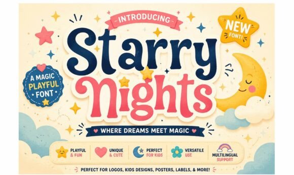 Starry Nights: A Font That Brings Whimsy to Your Creative Projects