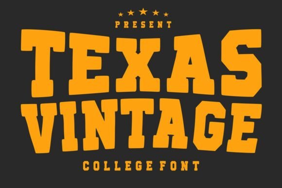 Texas Vintage: The College Font with American Grit